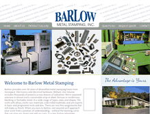 Tablet Screenshot of barlowmetalstamping.com